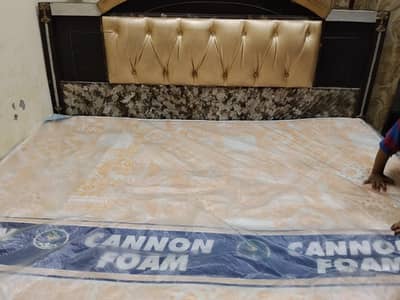 Double bed with cannon foam mattress
