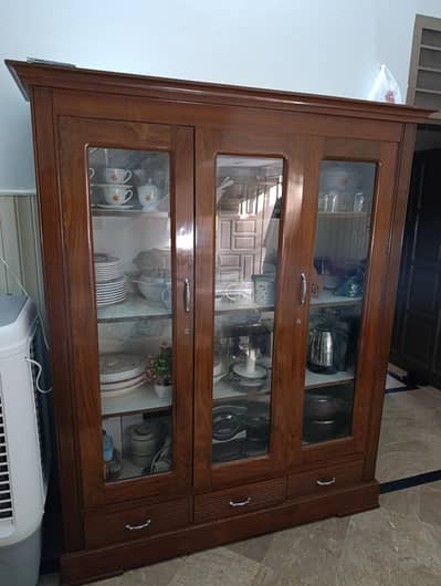Wooden showcase for sale in excellent condition