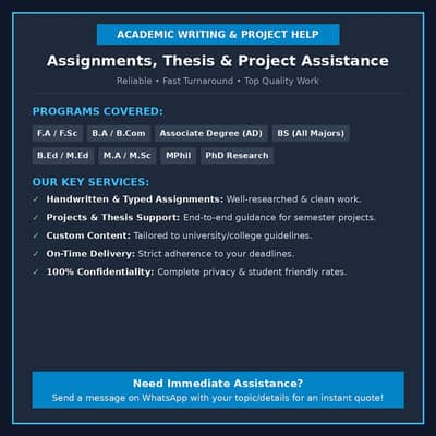 Academic Project & Assignment Writing Assistance for All Degrees