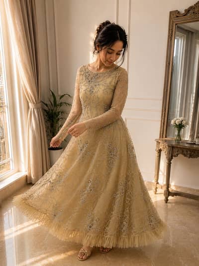 Only one time wear full new walima maxi