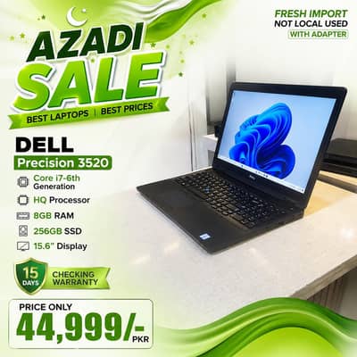 AZADI SALE | Dell Precision 3510 & 3520 | 2GB NVIDIA Graphics Card