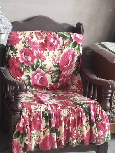 Wood sofa set