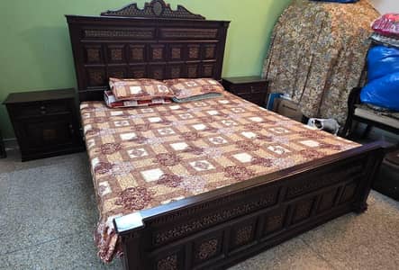 Chinyoti Wooden Bed Set