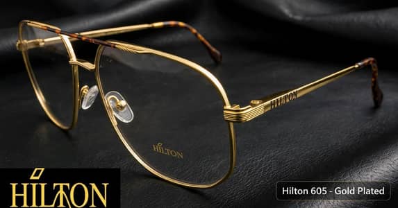 Original Gold Plated Eyewear frame Swarovski Hilton Ray Ban Rayban B&L