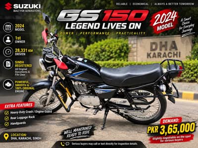 Suzuki GS 150 2024 - 1st Owner - Genuine Condition