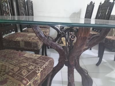pure wooden chinioti dining table new