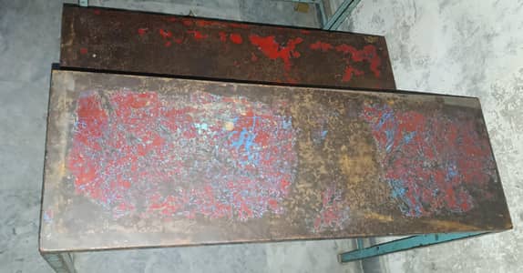 School iron desk