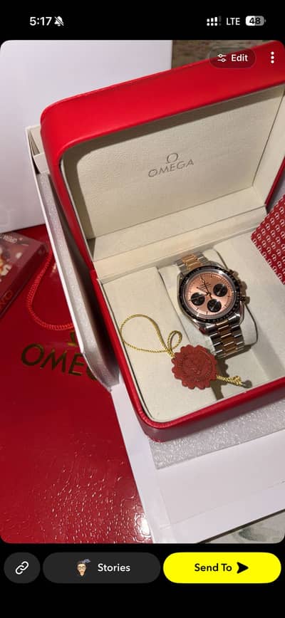 Omega speedmaster sedna gold men's watch
