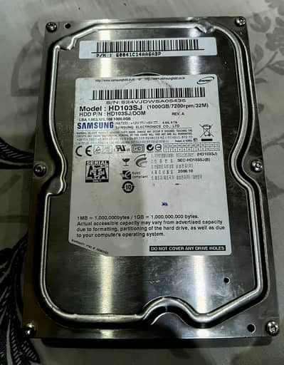 Samsung 1TB HDD Desktop Health 100 percent