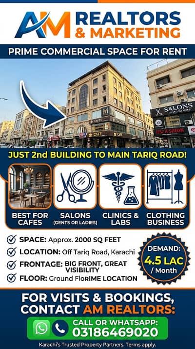 Shop For Rent Man Tariq Raod