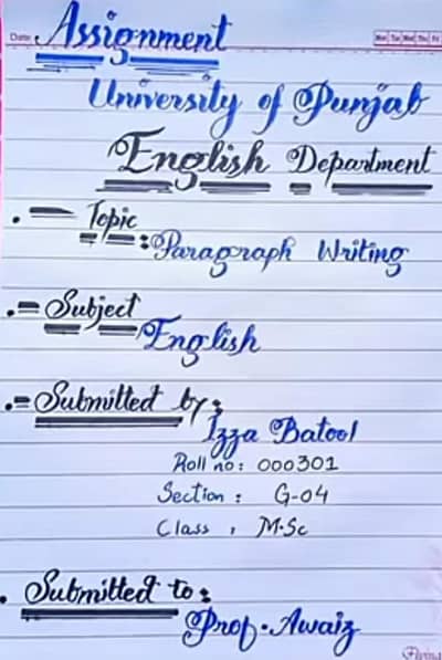 Assignment hand maker
