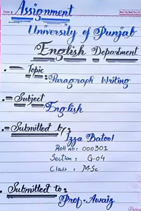 Assignment hand maker 0