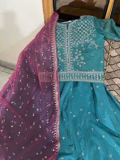 Pink Petals Original 3 Piece Fancy Silk Suit
