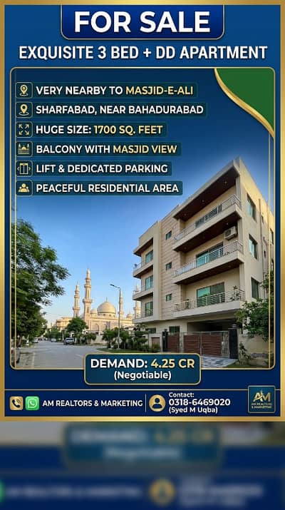 Flat For Sale Bahadurad Sharfabad