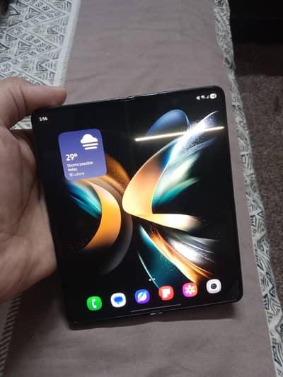 Samsung Mobile Z Fold 4 with box read ad