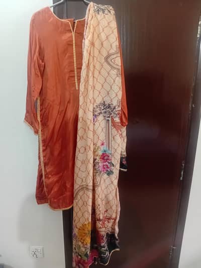 cotton silk. three piece