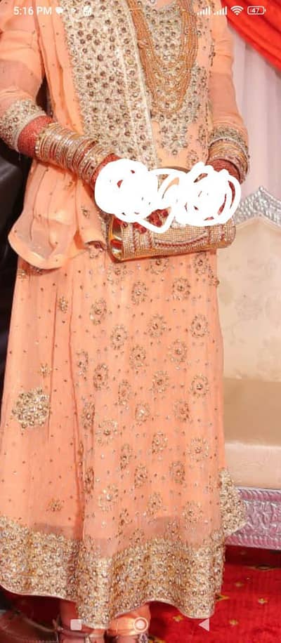 Bridal Maxi Peach colour