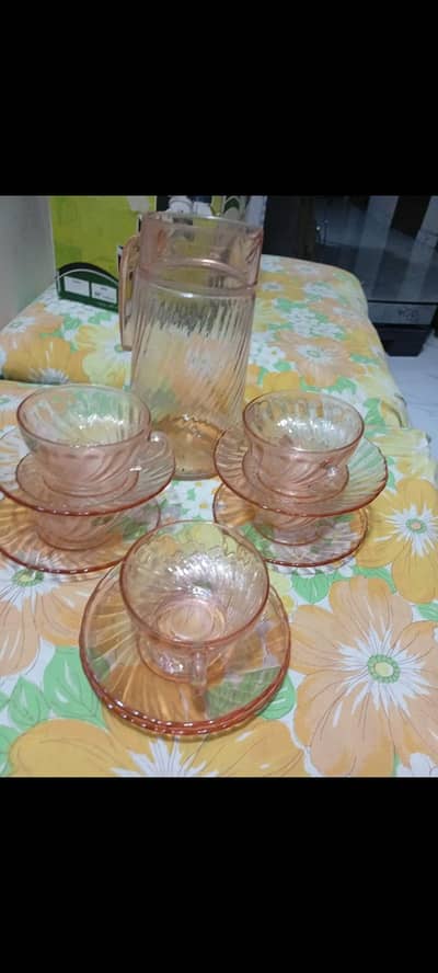 Arcoroc Jug n Cup Saucer set