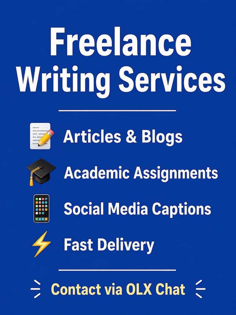 Professional Content Writer & Assignment Maker Available 0