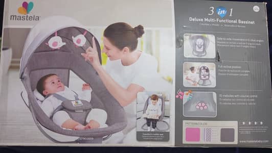 Mustela 3-in-1 Deluxe Multifunctional Bassinet – Pink