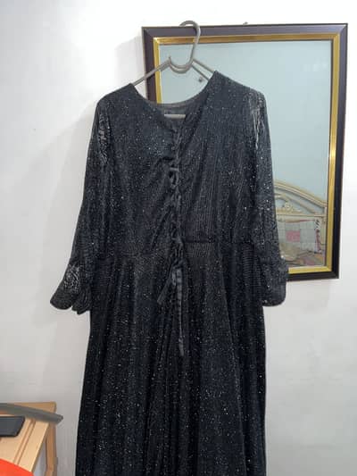 Elegant glittery maxi