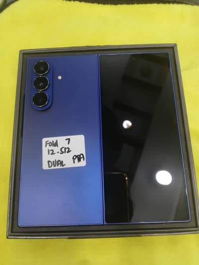 Samsung Mobile Z Fold 7 Blue 512gb Official pta Mint condition