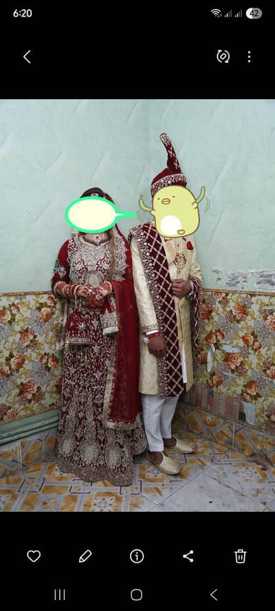 bridal and groom dress