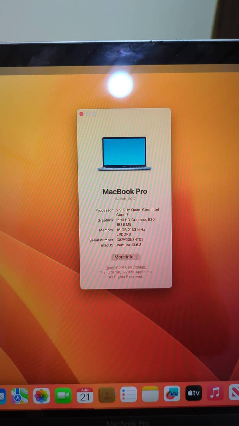 Mac book pro 2017 2