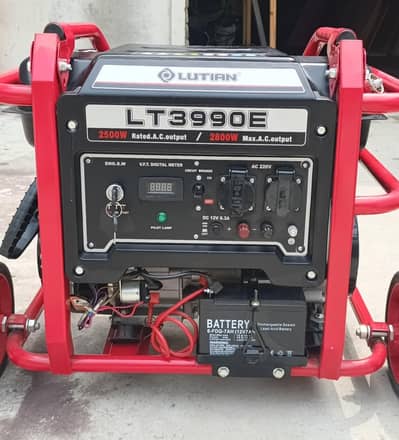 LUTIAN Generator - LT3990E -3.5Kva / 2.8Kw (2800 Watt) - Petrol & Gas