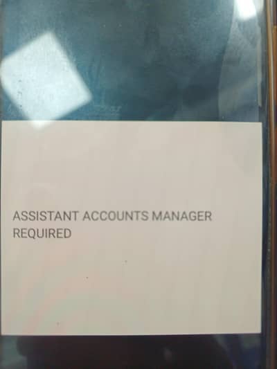 Assistant Accounts Manager