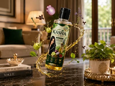 KASHA Herbal Hair Oil - 100% Natural - Hair Fall & Growth Solution