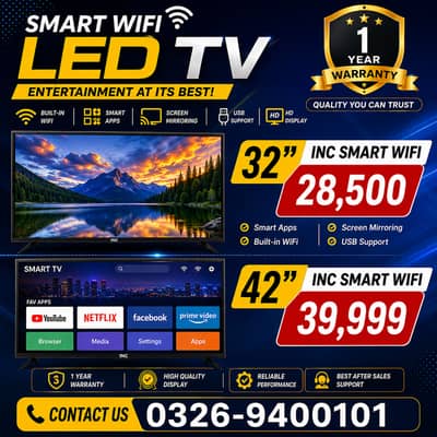 Smart WiFi LED TVs at Amazing Prices | 32” & 42”