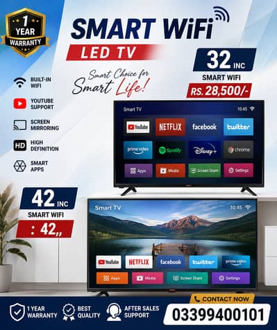 Smart WiFi LED TVs at Amazing Prices | 32” & 42”