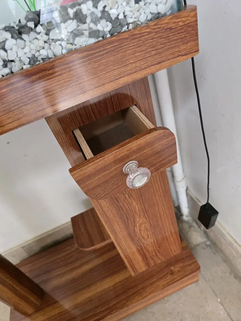 Aquarium with Wooden Stand – Complete Setup — photo 2