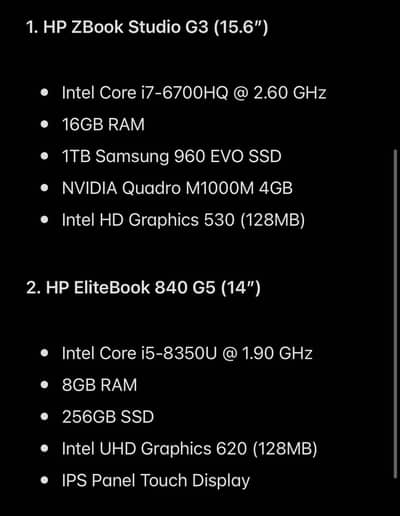 DEAL: HP ZBook G3 | HP Elitebook 840 G5
