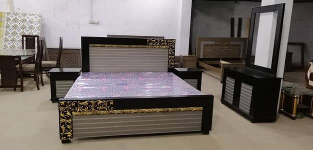Wooden bed- King size bed-Queen size bed-Bed side table, dressing