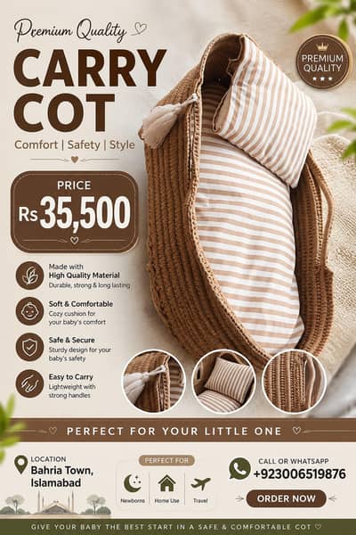 Baby Carry Cot|Carry Cot|Baby Basket|Portable Baby Cot|Travel Cot