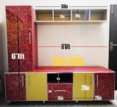 Dual-Purpose LED TV Console & Study Table Unit with Shelving