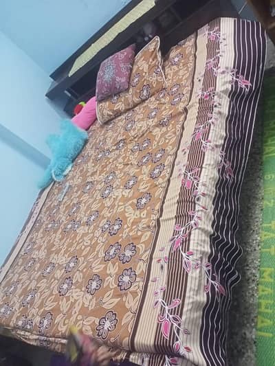 double bed with dressing table