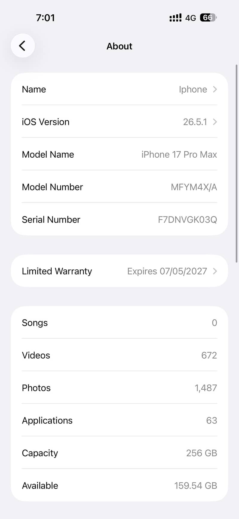 Iphone 17 pro max 6