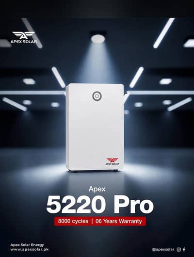 Apex solar lithium battery