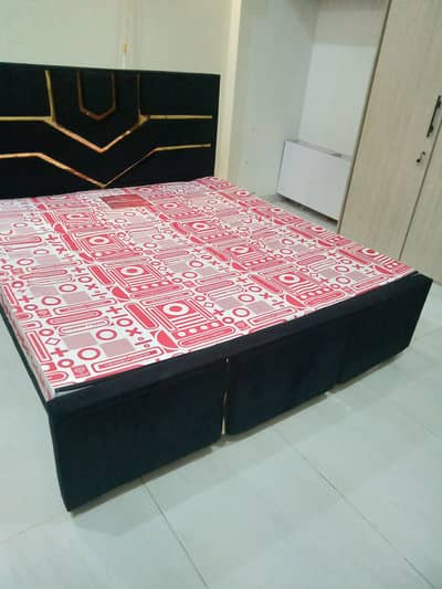 Double Bed With Diamond supreme New Mattress