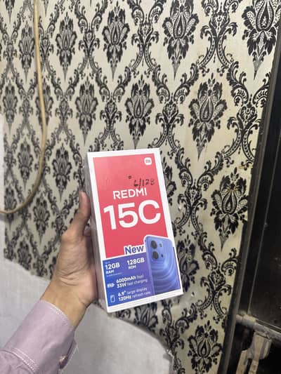Redmi 15c box pack 6/128