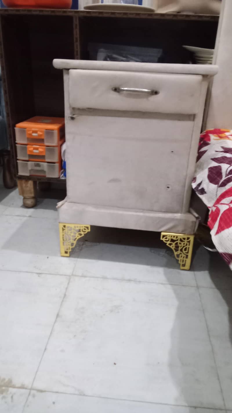 Single bed with side table 1