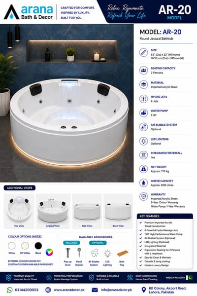 Fiberglass Jacuzzis - Luxury Bathroom Tub - Acrylic Jacuzzi Style Tubs