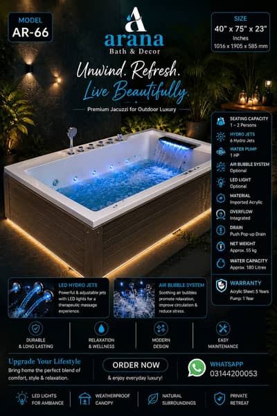 Fiberglass Jacuzzis - Luxury Bathroom Tub - Acrylic Jacuzzi Style Tubs
