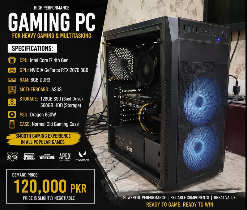  HIGH PERFORMANCE GAMING PC  0