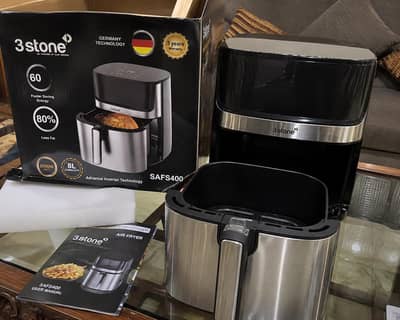 3stone SAFS400 8L Air Fryer with Steamer - 2000W | Brand New