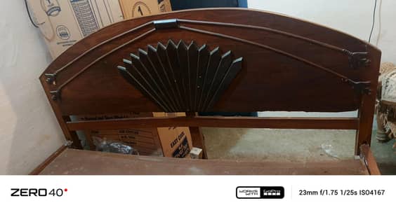 Wooden Double Bed for Sale – Good Condition
