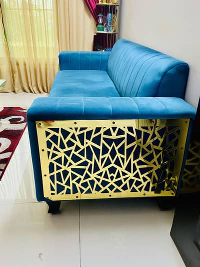 Premium Teal Green Velvet Sofa Set – Luxury Modern Design 